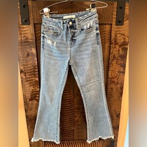 Altar'd State Blue Ankle Cropped Jeans